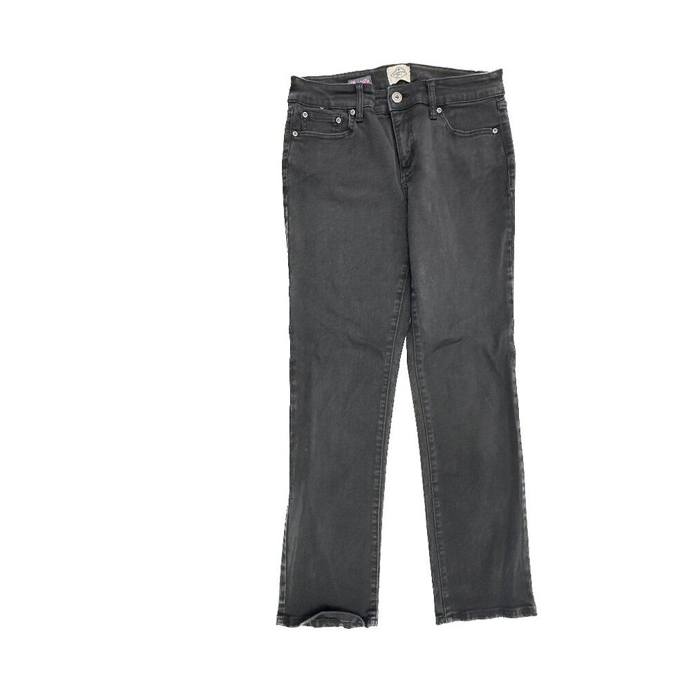 St. John's Bay Straight Leg Women's size‎ 10P Black Denim Jeans